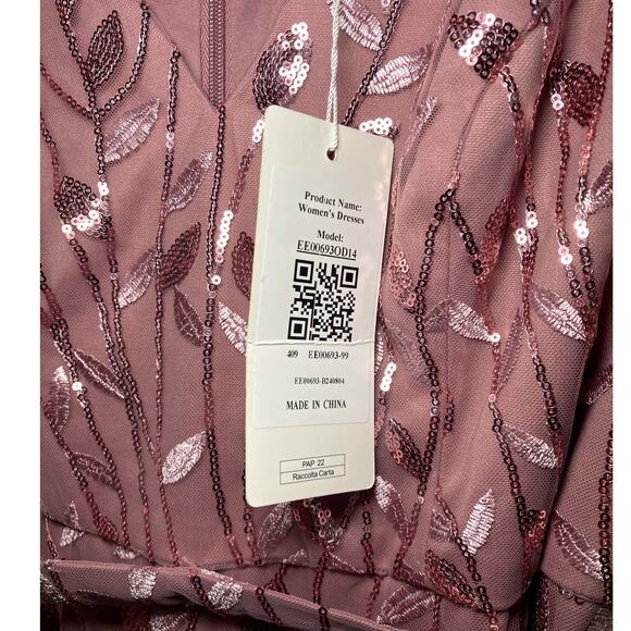 Ever Pretty - NWT - Sparkly Pink Sequin Long Formal Dress - Picture 10 of 12